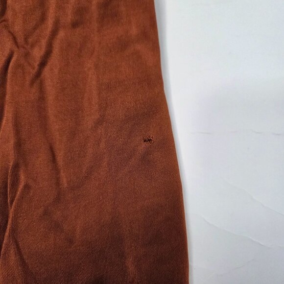 Anthropologie Maeve SizeS  Enchantment Copper Wide Leg Jumpsuit Sleeveless FLAW - Picture 14 of 14